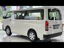 TOYOTA HIACE VAN: The Toyota Hiace: Versatile van renowned for its reliability and spacious interior, ideal for commercial use and group transportation with a focus on comfort and safety. - Rent Car Rwanda